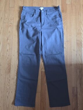 M Jeans By Maurices Sculpt High Rise Straight Leg Jeans Gray Sz 14 Long